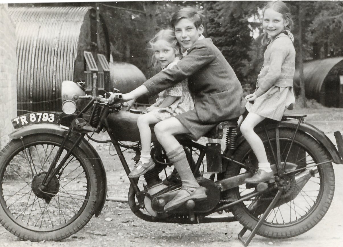 Neil Wooding and his two sisters