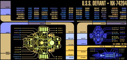 Main USS Defiant LCARS