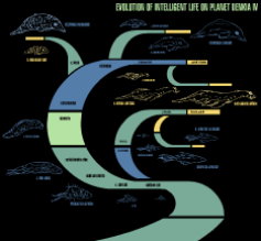 Evolution of Intelligent Life on the Planet Denkir IV